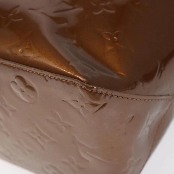 LOUIS VUITTON Monogram Vernis Reade MM Hand Bag Bronze - Picture 7 of 15